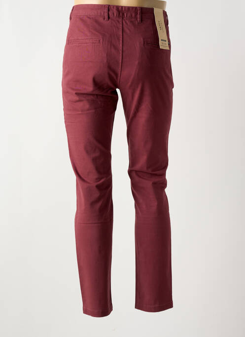 Pantalon chino tissage popeline taille normale rouge SCOTCH & SODA homme