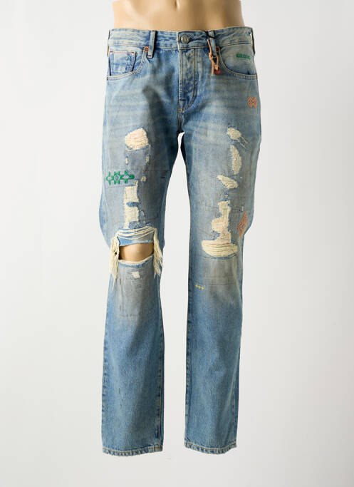 Jeans coupe droite bleu SCOTCH & SODA pour homme
