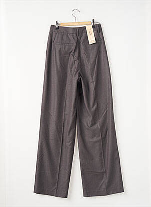 Pantalon large taille à pinces taille haute gris SCOTCH & SODA femme
