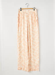 Pantalon droit tissage crêpe taille normale orange SCOTCH & SODA femme