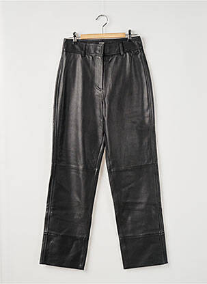Pantalon droit taille à pinces taille haute noir SCOTCH & SODA femme