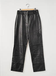 Pantalon droit taille à pinces taille haute noir SCOTCH & SODA femme