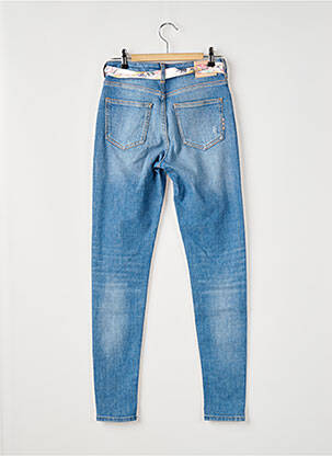 Jeans skinny effet usé délavé taille haute bleu SCOTCH & SODA femme