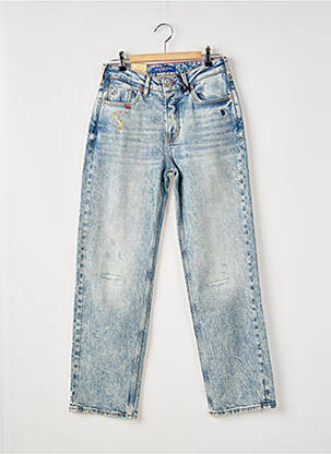Jeans coupe droite stretch taille normale bleu SCOTCH & SODA femme