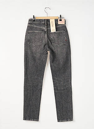 Jeans coupe slim effet usé délavé taille haute gris SCOTCH & SODA femme