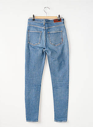 Jeans coupe slim stretch taille haute bleu SCOTCH & SODA femme
