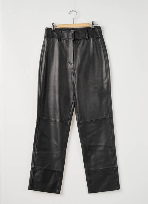 Pantalon droit taille à pinces taille haute noir SCOTCH & SODA femme