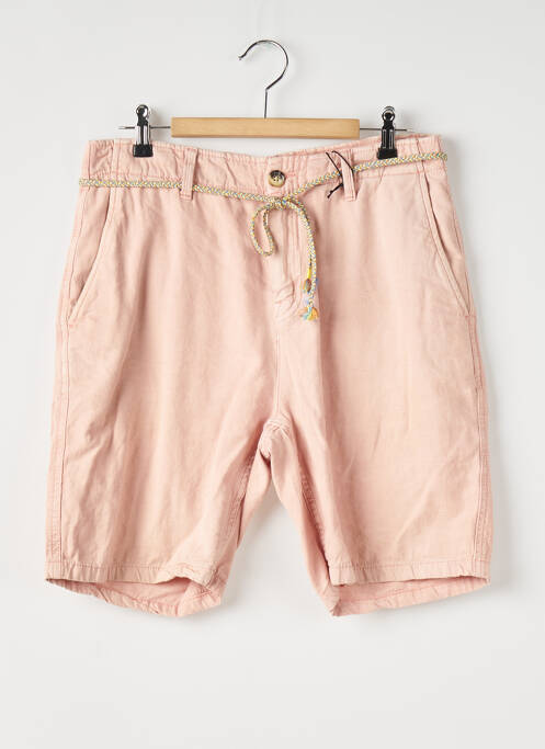 Bermuda tissage popeline rose SCOTCH & SODA homme