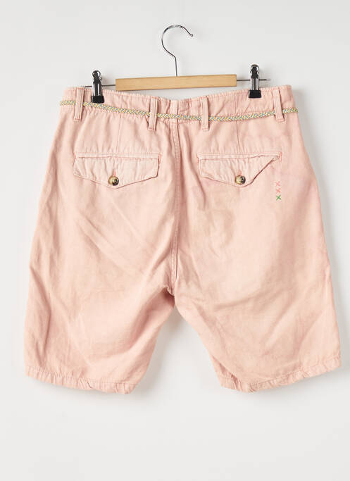 Bermuda tissage popeline rose SCOTCH & SODA homme