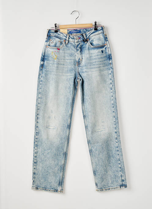 Jeans coupe droite bleu SCOTCH & SODA pour femme