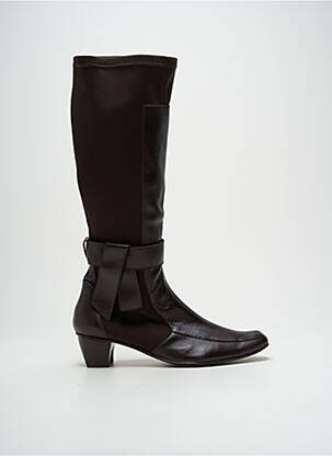 Bottes cubain talon de 4 à 6cm marron FEELING femme
