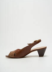 Sandales/Nu pieds marron CLERGET pour femme seconde vue