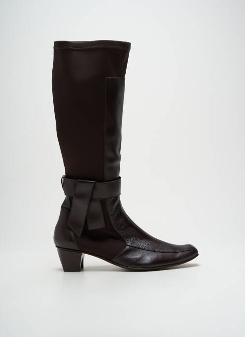 Bottes cubain talon de 4 à 6cm marron FEELING femme