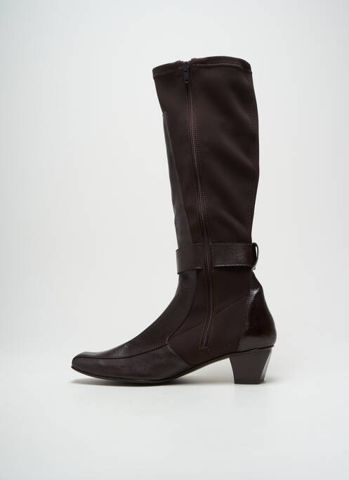 Bottes cubain talon de 4 à 6cm marron FEELING femme