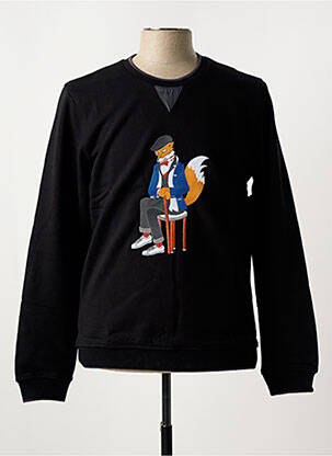Pull col rond manches longues noir CH. K. WILLIAMS homme