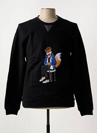 Pull col rond manches longues noir CH. K. WILLIAMS homme