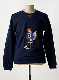 Pull col rond manches longues bleu CH. K. WILLIAMS homme