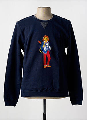 Pull col rond manches longues bleu CH. K. WILLIAMS homme