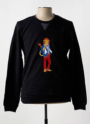 Pull col rond manches longues noir CH. K. WILLIAMS homme