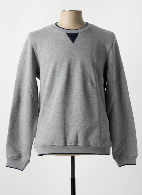 Pull gris MAISON WOOLIES pour homme