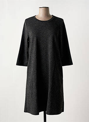 Robe mi-longue manches 3/4 manches 3/4 gris BROADWAY femme