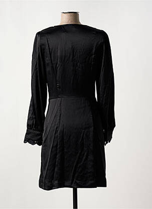 Robe courte manches longues manches longues noir SYMBIOSE femme