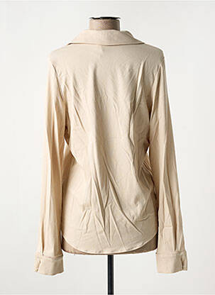 Chemisier coupe cintrée manches longues beige SYMBIOSE femme