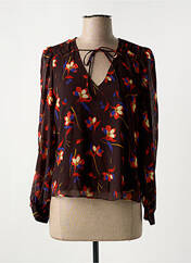 Blouse marron SYMBIOSE pour femme seconde vue