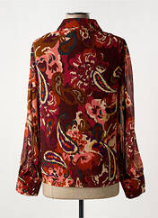 Blouse rouge SYMBIOSE pour femme seconde vue