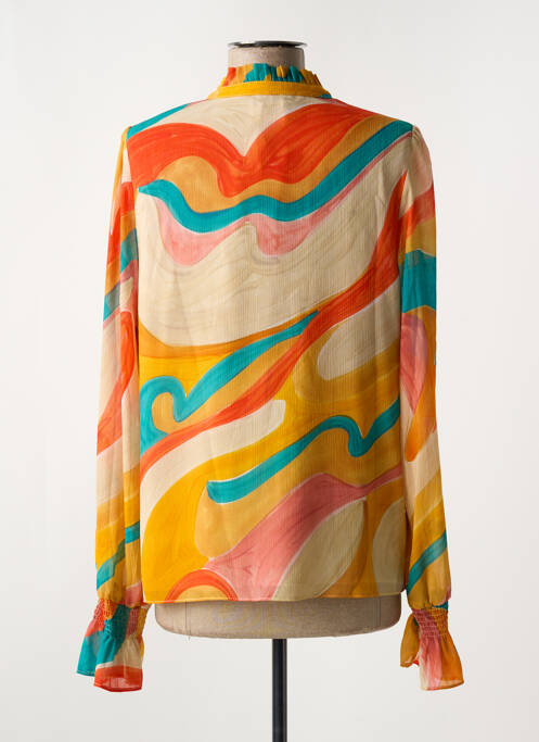 Blouse orange SYMBIOSE pour femme