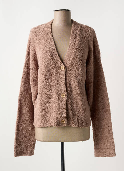 Gilet manches longues marron BROADWAY pour femme