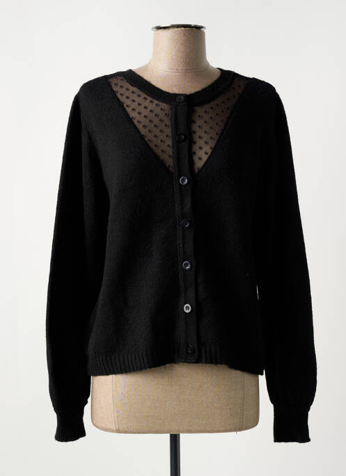 Gilet manches longues noir LOLA ESPELETA pour femme