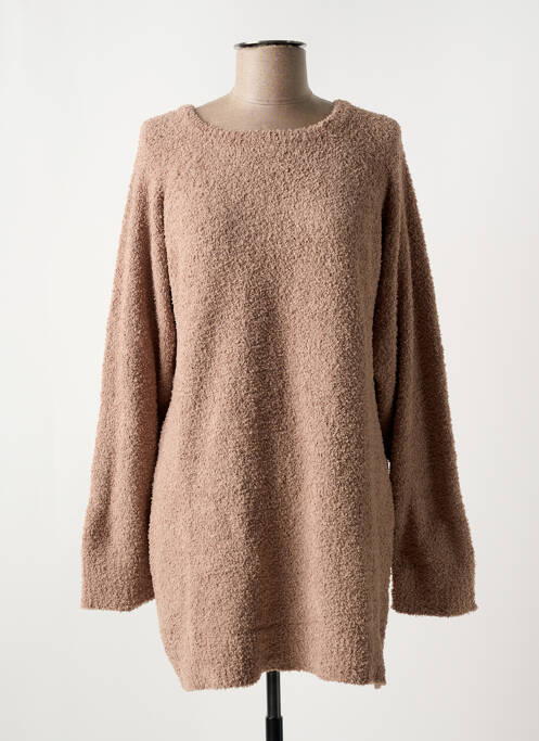 Pull tunique marron BROADWAY pour femme