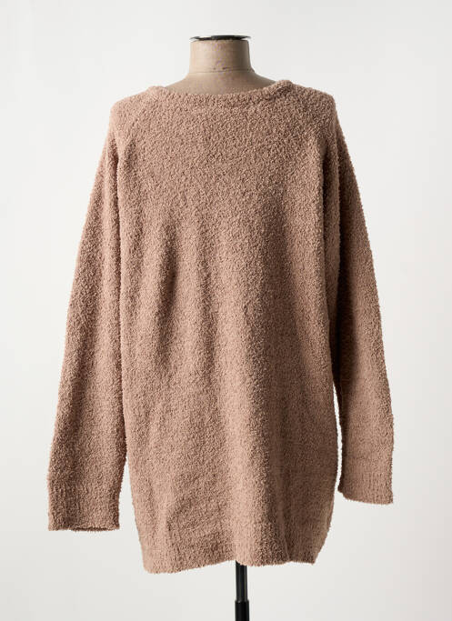 Pull tunique marron BROADWAY pour femme