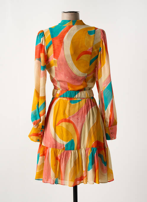 Robe courte orange SYMBIOSE pour femme