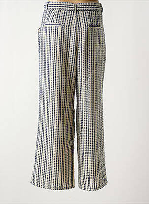 Pantalon large fermeture zippée sous rabat boutonné taille normale beige THE KORNER femme