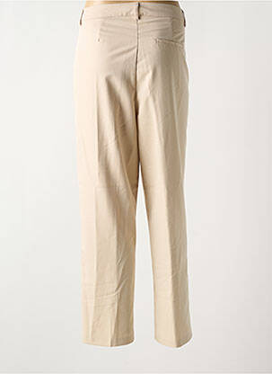 Pantalon droit stretch taille normale beige BROADWAY femme