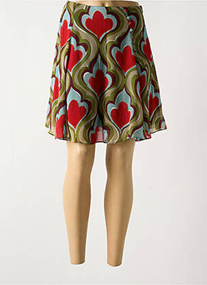 Jupe courte doublure vert SYMBIOSE femme
