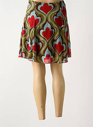 Jupe courte doublure vert SYMBIOSE femme