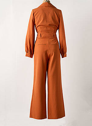 Combi-pantalon poches manches longues orange SYMBIOSE femme