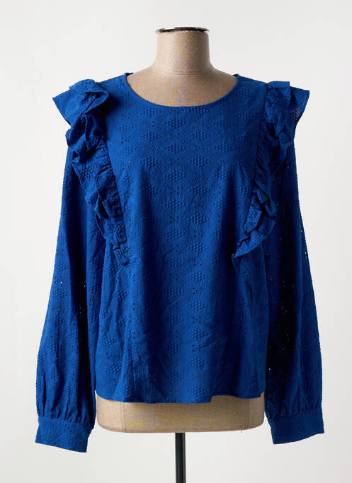 Blouse bleu SYMBIOSE pour femme