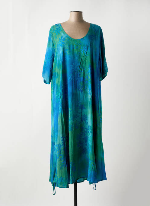 Robe mi-longue bleu ANGEL CIRCLE pour femme