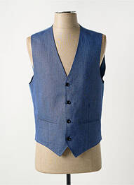 Gilet sans manche tissage chiné bleu CH. K. WILLIAMS homme