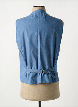 Gilet sans manche tissage chiné bleu CH. K. WILLIAMS homme