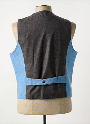 Gilet sans manche tissage chiné bleu CH. K. WILLIAMS homme