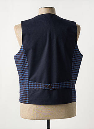 Gilet sans manche poches bleu MAISON WOOLIES homme