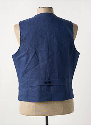 Gilet sans manche poches bleu MAISON WOOLIES homme