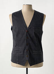 Gilet sans manche tissage chiné noir CH. K. WILLIAMS homme