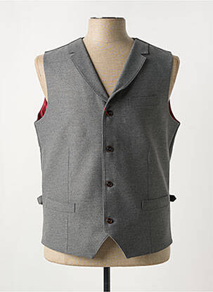 Gilet sans manche tissage chiné gris CH. K. WILLIAMS homme