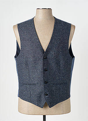 Gilet sans manche bi-matiére bleu CH. K. WILLIAMS homme
